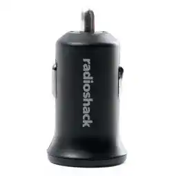 Walmart RadioShack 2.4A Dual USB Car Charger, Fast Charging for Tablet & Smartphone, Compact & Safe Design offer