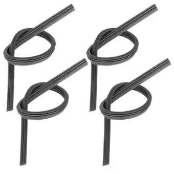 Walmart 4pcs 17'' 6 x 10mm Car Frameless Windshield Wiper Rubber Strip Blade Refills offer