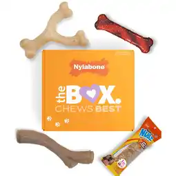 Walmart Nylabone The Box - Chew Toys & Treat Dog Gift Box Variety Small/Regular - Up to 25 Ibs. (4 Count) offer