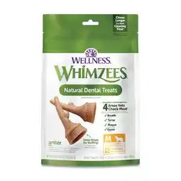 Walmart WHIMZEES by Wellness Occupy Antler Natural Grain Free Dental Chews for Dogs, Medium Breed, 12 count offer