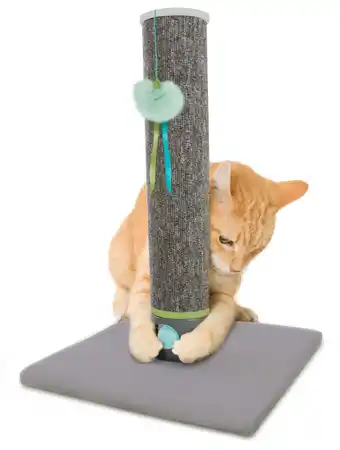 Walmart SmartyKat Playful Post Carpet Cat Scratching Post with Track Toy Base offer