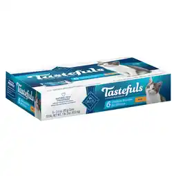 Walmart Blue Buffalo Tastefuls Kitten Chicken Entree Pate Wet Cat Food Multipack - 3oz/6ct (Pack of 8) offer