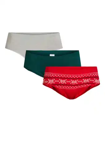 Walmart Holiday Time Women's Seamless Hipster Panties, 3-Pack, Sizes S-2XL offer