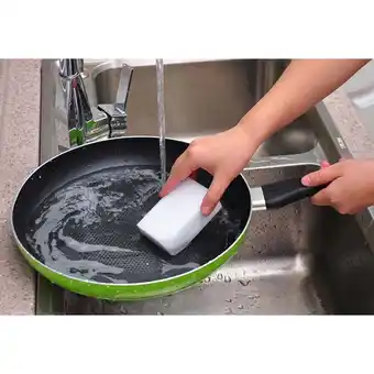 Walmart Clearance under $5 Multi-functional Eraser 50PCS Cleaner Sponge Cleaning Foam Kitchen，Dining Bar offer