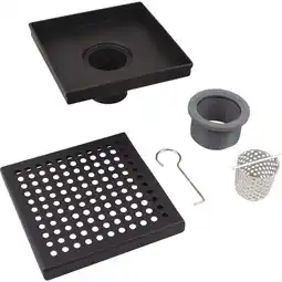 Walmart B&K 4 In. Square Shower Drain Zero Pattern Matte Black 133-051AS03 offer