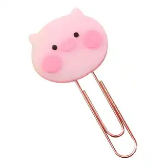 Walmart Cartoon Bookmark (A Pig) 3D Stereo Kawaii Cartoon Lovely Animal Bookmark Wacky Book Marks for Kid offer