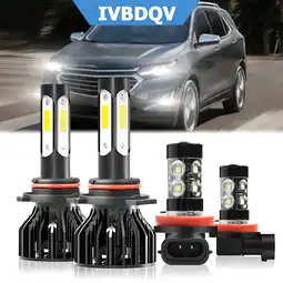 Walmart For Chevy Equinox 2019 2020 2021 White 9012 LED Headlight +H11 Fog Light Bulbs 4pcs offer