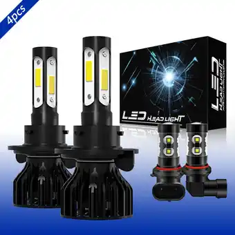 Walmart For Ford Explorer 2006 2007 2008 2009 2010 LED Headlight Fog Light Bulbs Combo Kit White 6000K 4pcs offer