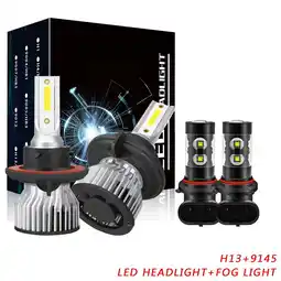 Walmart OBNDVU For Ford Expedition 2007-2014 Combo LED Headlight Kit H13 Hi-Lo+9145 Fog Light Bulbs offer