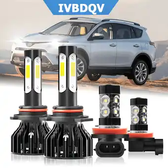 Walmart For 2016 2017 2018 Toyota RAV4 9012 LED Headlight H11 Fog Light Bulbs 4pcs offer