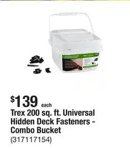 The Home Depot Trex 200 sq. ft. Universal Hidden Deck Fasteners - Combo Bucket offer