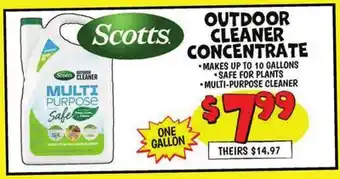 Ollie's Scotts OUTDOOR CLEANER CONCENTRATE offer