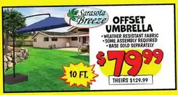 Ollie's OFFSET UMBRELLA offer