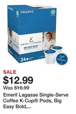 Office Depot Emeril Lagasse Single-Serve Coffee K-Cup Pods, Big Easy Bold, Carton Of 24 offer