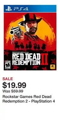 Game Stop Rockstar Games Red Dead Redemption 2 - PlayStation 4 offer