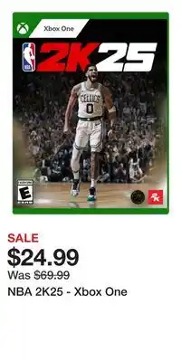 Game Stop NBA 2K25 - Xbox One offer