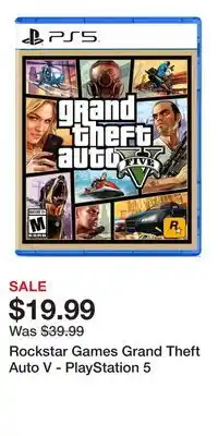 Game Stop Rockstar Games Grand Theft Auto V - PlayStation 5 offer