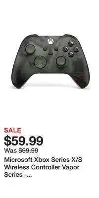 Game Stop Microsoft Xbox Series X/S Wireless Controller Vapor Series - Nocturnal Vapor offer