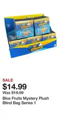 Game Stop Blox Fruits Mystery Plush Blind Bag Series 1 offer