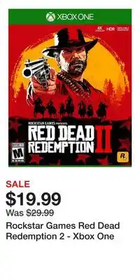 Game Stop Rockstar Games Red Dead Redemption 2 - Xbox One offer