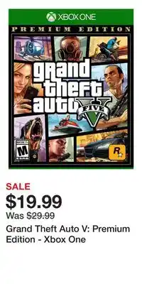 Game Stop Grand Theft Auto V: Premium Edition - Xbox One offer