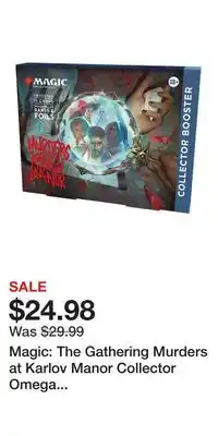 Game Stop Magic: The Gathering Murders at Karlov Manor Collector Omega Booster (15 Magic Cards) offer