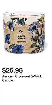 Bath & Body Works Almond Croissant 3-Wick Candle offer