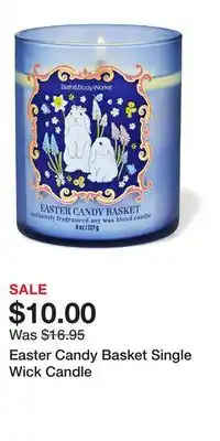 Bath & Body Works Easter Candy Basket Single Wick Candle offer