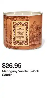 Bath & Body Works Mahogany Vanilla 3-Wick Candle offer