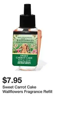 Bath & Body Works Sweet Carrot Cake Wallflowers Fragrance Refill offer