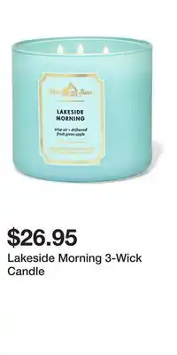 Bath & Body Works Lakeside Morning 3-Wick Candle offer