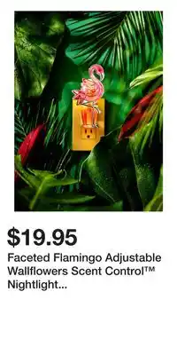 Bath & Body Works Faceted Flamingo Adjustable Wallflowers Scent Control Nightlight Fragrance Plug offer