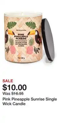 Bath & Body Works Pink Pineapple Sunrise Single Wick Candle offer