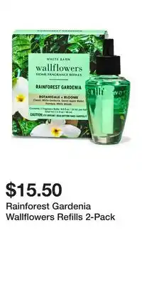 Bath & Body Works Rainforest Gardenia Wallflowers Refills 2-Pack offer