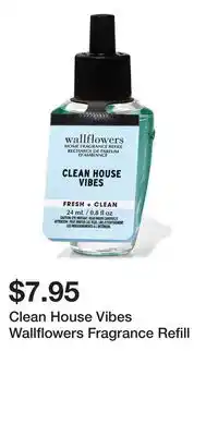 Bath & Body Works Clean House Vibes Wallflowers Fragrance Refill offer