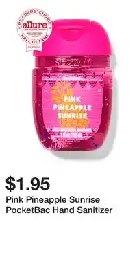 Bath & Body Works Pink Pineapple Sunrise PocketBac Hand Sanitizer offer