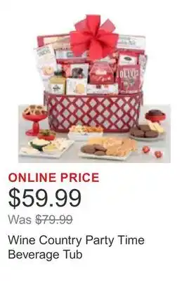 Costco Wine Country Party Time Beverage Tub offer