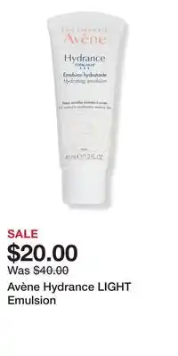 Ulta Beauty Avène Hydrance LIGHT Emulsion offer