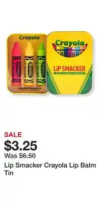 Ulta Beauty Lip Smacker Crayola Lip Balm Tin offer