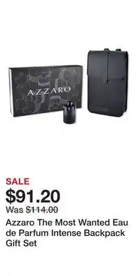 Ulta Beauty Azzaro The Most Wanted Eau de Parfum Intense Backpack Gift Set offer