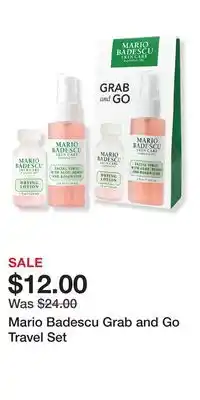 Ulta Beauty Mario Badescu Grab and Go Travel Set offer