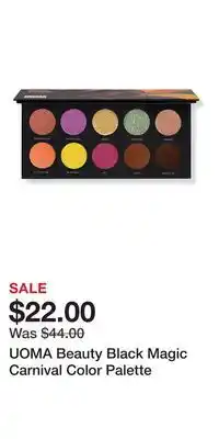 Ulta Beauty UOMA Beauty Black Magic Carnival Color Palette offer