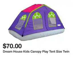 Belk Dream House Kids Canopy Play Tent Size Twin offer