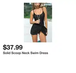 Belk Solid Scoop Neck Swim Dress offer