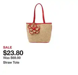 Belk Straw Tote offer