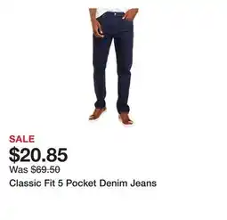 Belk Classic Fit 5 Pocket Denim Jeans offer