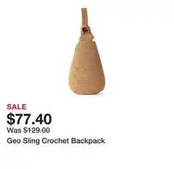 Belk Geo Sling Crochet Backpack offer