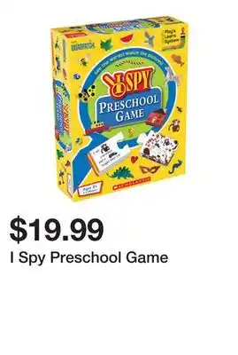 Belk I Spy Preschool Game offer