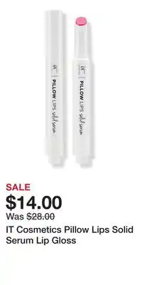 Ulta Beauty IT Cosmetics Pillow Lips Solid Serum Lip Gloss offer