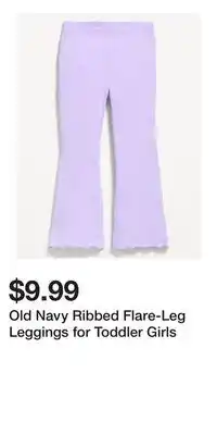 Old Navy Old Navy Ribbed Flare-Leg Leggings for Toddler Girls offer